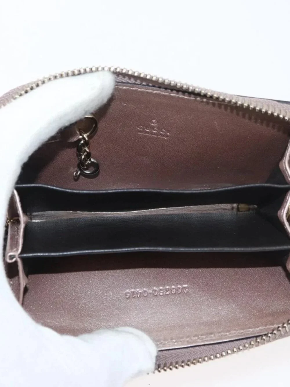 GUCCI GG Canvas Guccissima Wallet Leather 10 Set Beige Black Brown Auth